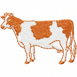 Cows Embroidery Design 8 Cows Embroidery Design 8